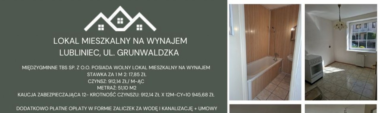 Lokal na wynajem przy ul. Grunwaldzkiej 19/15 w Lublińcu 