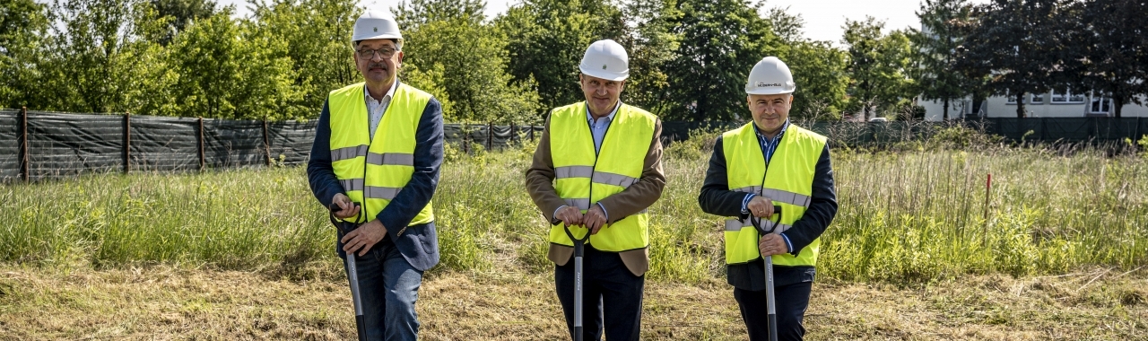 Uroczyste rozpoczęcie inwestycji w Miasteczku Śląskim